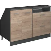 Vicco Mobile cucina sottotetto R-Line Sonoma 120 cm Set di 2 carcasse armadio profondità 60 cm, Model 60290