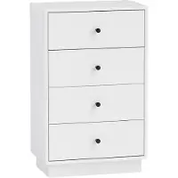 HOMCOM Mobile contenitore con 4 cassetti, credenza in legno composito, design moderno