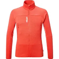 Millet - Polar stretch in Polartec Power Grid con cerniera - Fusion Grid Jkt M Paprika per Uomo in Poliestere Riciclato - Taglia M - Rosa