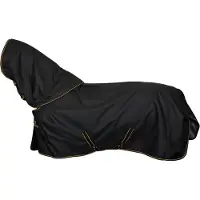 Bucas irlandese Turnout Light 50g + Set collo 1200D - nero/oro