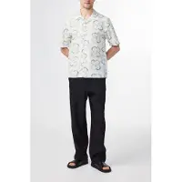 NN07 Ole Ss Shirt 5210 Ecru Print Taglia: XL | Camicie Casual Outlet | Uomo | Marrone