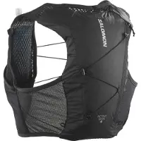 Salomon - Zaino da trail/running - Active Skin 4 Set Black/Metal - Taglia S - Nero