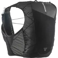 Salomon - Zaino da trail/running - Active Skin 12 Set Black/Metal - Taglia L - Nero