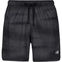 New Balance RC Printed Short 5'' Pantaloncini da running Uomo (L, grigio)