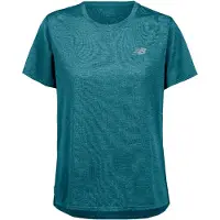 New Balance Women's Athletics S/S Maglia da corsa Donna (XS, turchese)