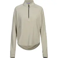 Asics Women's Nagino Run 1/4 Zip L/S Top Maglia da corsa Donna (L, beige)