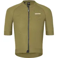 Gripgrab PACR Short Sleeve Jersey Maglietta da ciclismo Uomo (L, olivia)