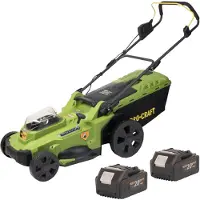 Procraft Tosaerba a batteria PLM22bb 40 V ( 2x 20 V ) 430 mm Brushless + 2x batteria 4,0 Ah - senza caricabatterie