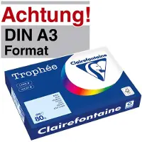 Clairefontaine Carta Colorata Azure A3 80 g/m² (500 fogli)