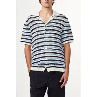 NN07 Henry Knit Navy Stripe Taglia: S | Cardigan Outlet | Uomo | Blu