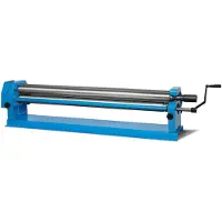 Eberth Curvatrice a rulli Curvatrice a rulli per lamiere fino a 1300 mm, curvatrice con tre rulli in acciaio di alta qualità, rullo superiore orientabile