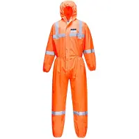 Portwest ST36 Tuta antistatica VisTex Chemical SMS Arancione Taglia L