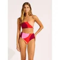 Seafolly Women's Sorrento Reversible Tube Top Parte superiore bikini Donna (32, arancione)