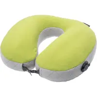 Cocoon U-Shaped Neck Pillow Cuscini (33 x 27 x 12 cm, wasabi /grigio)