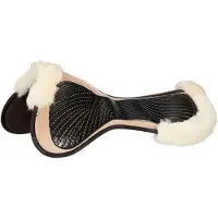 Acavallo Sottosella CC in gel e schiuma memory con rivestimento in pelle di agnello