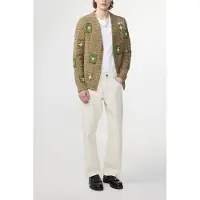 NN07 Nate Cardigan 6603 Khaki Beige Taglia: L | Cardigan Outlet | Uomo | Marrone