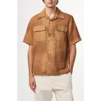 NN07 Daniel Short Sleeve Brown Print Taglia: XL | Camicie Casual Outlet | Uomo | Marrone