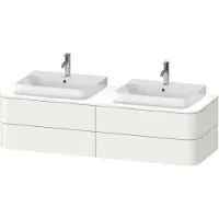 Duravit Happy D.2 Plus Meuble sous-vasque sur console suspendu, 1600x550 mm, 4 tiroirs, pour 2 vasques à poser, HP4974B8484, HP4974B8484