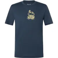 Super.natural Kid's Crab Tee Maglia merino Bambini (128, blu/ various)