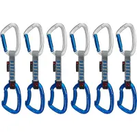 Mammut Crag Keylock Quickdraws Rinvio (10 cm - Straight / Bent Gate, bianco)