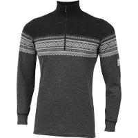 Aclima DE Marius Mock Neck Pullover in lana merino Uomo (M, grigio)