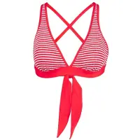 Seafolly Clubhouse Multi Fit Longline Tri Parte superiore bikini Donna (32, fuchsia/rosso)