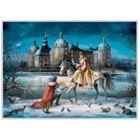 Richard Sellmer Verlag Calendario dell'Avvento n. 330 Castello di Moritzburg/Cenerentola DIN A3