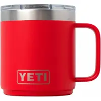 Yeti Rambler Stackable Mug 2.0 10oz Mag Slider Lid, Rescue Red, tazza impilabile con coperchio, 295 ml