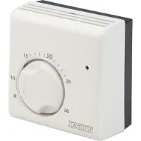 Poly Pool PP1461 Termostato Ambientale Elettromeccanico 230V Campo Regolazione da Parete Funzione Antigelo e Segnale Luminoso per Caldaia Bianco