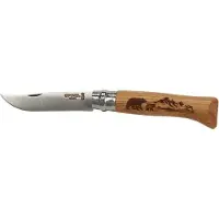 Opinel Pocket Knife No. 08 Animalia America Coltellino bianco