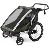 Thule - Passeggino/rimorchio multisport leggero - Chariot Lite Double Vintage Green - Kaki