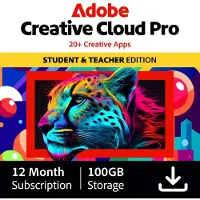 Adobe Creative Cloud Pro - Versione per studenti e insegnanti 100GB - 1 utente - 1 anno - (Windows/Mac)