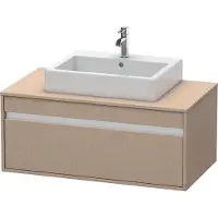Duravit Ketho Meuble sous-lavabo sur console suspendu, 1000x426x550 mm, 1 tiroir, pour lavabos à poser au centre, KT669507575, KT669507575