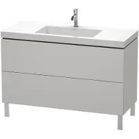 Duravit L-Cube c-bonded Ensemble vertical, 2 tiroirs, sans trop-plein, 1 trou pour robinet, 1200x698x480mm, LC6939O0707, LC6939O0707
