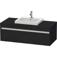 Duravit Ketho Meuble sous-lavabo sur console suspendu, 1200x426x550 mm, 1 tiroir, pour lavabo à encastrer au centre, KT679601616, KT679601616