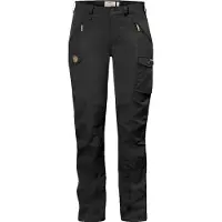 Fjällräven Women's Nikka Trousers Curved Pantaloni da trekking Donna (42 - Raw Length, nero)