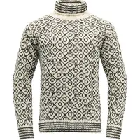 Devold Svalbard Sweat Highneck Pullover di lana (L, grigio)