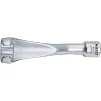 Hazet Chiave per tubi di iniezione 4550 - Cava quadrata 10 mm (3/8 di pollice) - Doppio esterno 4550