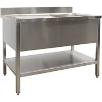 Saro Mobile lavello , 1 vasca, lato destro - L 1400 x 600 mm