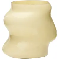 Hubsch Vaso Lote, color sabbia, altezza 20 cm, vetro