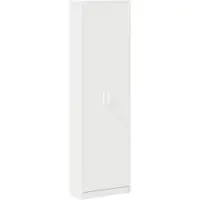 vidaXL Armadio , bianco, 55 x 25 x 189 cm, realizzato in materiale composito di legno