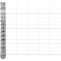 vidaXL Rete metallica per recinzioni argento 25 x 1,4 m Acciaio zincato