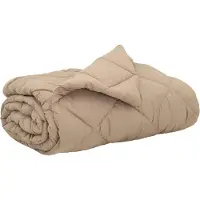 vidaXL Coperta estiva 220 x 200 cm, ideale per l'estate, colore beige chiaro (taupe), peso di 200 g/m²