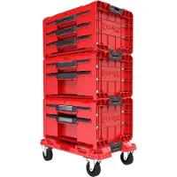 Qbrick System Pro Drawer Workshop Set 3 Rosso Ultra Hd Personalizzato