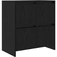 Syfax Credenza Rovere Nero 70 x 41 x 75 cm Legno multistrato