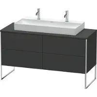 Duravit XSquare Meuble sous-vasque sur console au sol, 4 tiroirs, 1400x778x548mm, XS4925M8080, XS4925M8080
