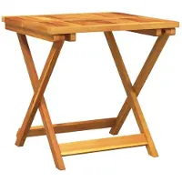 vidaXL Tavolo da giardino pieghevole 50x50x50 cm in legno massiccio di acacia