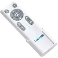 LUCANDE Ventilatore da soffitto LED Smart Moneno, nero, DC, Tuya