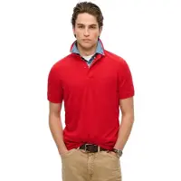Superdry per uomo. M1110438A Polo in piqué Red City (XL), Rosso, Casual, Cotone, Manica corta