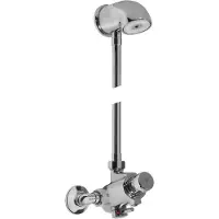 Tres Kit miscelatore per doccia con ingressi opposti e raccordi telescopici. Regolabile